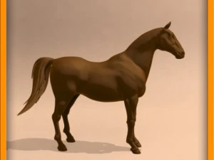 animasi kuda Model 3D
