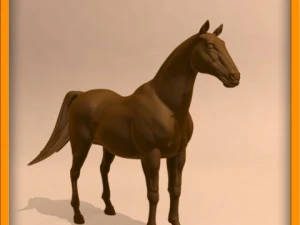 animasi kuda Model 3D