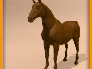 animasi kuda Model 3D