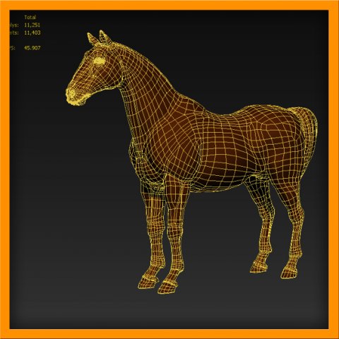 horse animated 3Dモデル .c4d .max .obj .3ds .fbx .stl .blend 