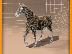animasi kuda Model 3D