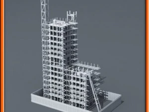 Building construction 3D Model