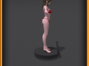 Realistic female body no rig 3D Model