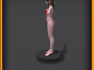 Realistic female body no rig 3D Model