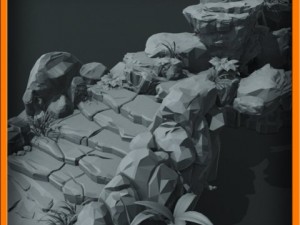generic stone stairs basemesh 3D मॉडल