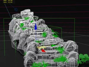 rete base generica per scale in pietra Modello 3D