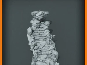 generic stone stairs basemesh 3D Model