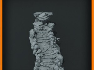 generic stone stairs basemesh 3D मॉडल