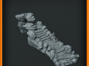 generic stone stairs basemesh 3D मॉडल