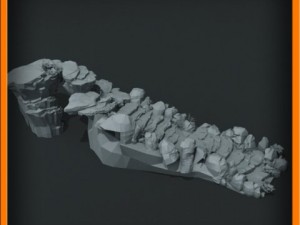 generic stone stairs basemesh 3D मॉडल