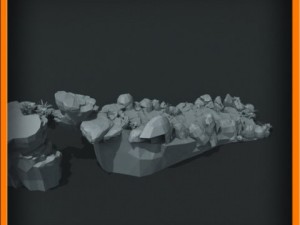 generic stone stairs basemesh 3D मॉडल