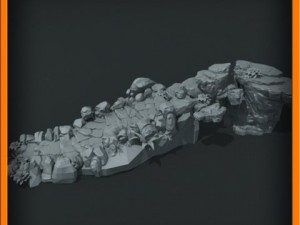generic stone stairs basemesh 3D मॉडल
