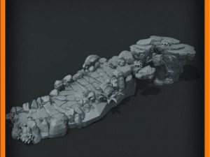 generic stone stairs basemesh 3D मॉडल