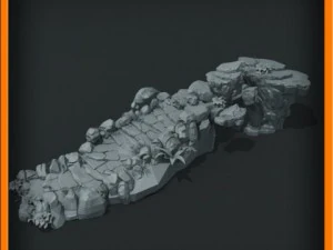 generic stone stairs basemesh 3D Model