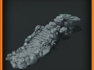 generic stone stairs basemesh 3D मॉडल