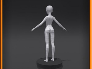 Female low poly base model 3D Model