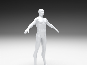 realistic male body 3D Принт Модель