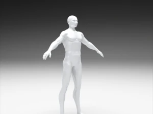 realistic male body 3D Print Model