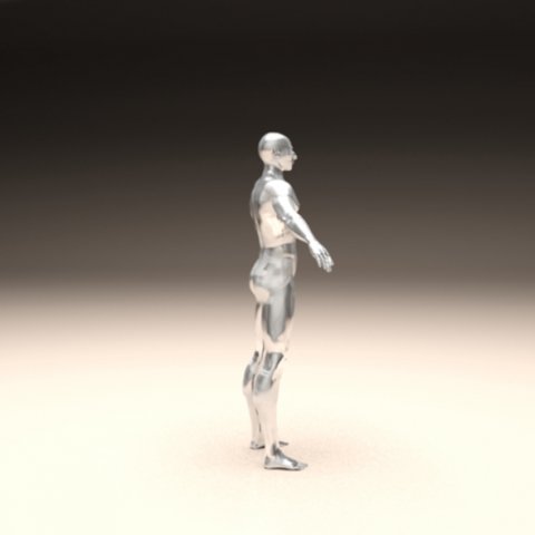 Download realistic male body 3D Model
