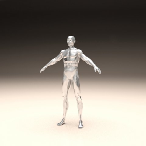 Download realistic male body 3D Model