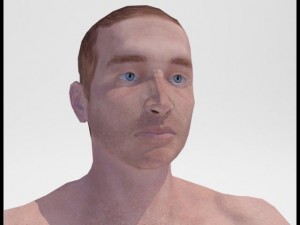 realistic male body 3D 모델