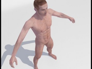 realistic male body 3D 모델