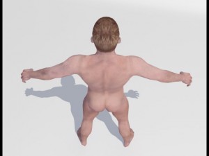 realistic male body 3D 모델