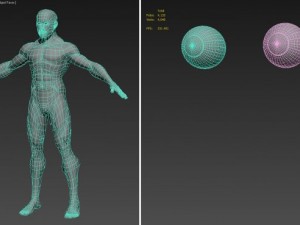 realistic male muscle 3D Model