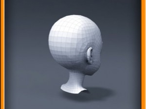 cartoon girl head Modèle 3D