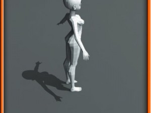 girl low poly base model Modello 3D