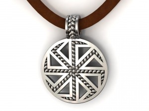 kolovrat kolyadnik ladinets slavic pendant amulet 3D प्रिंट मॉडल