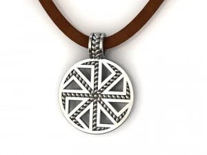 kolovrat kolyadnik ladinets slavic pendant amulet 3D Print Model