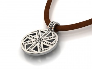 kolovrat kolyadnik ladinets slavic pendant amulet 3D प्रिंट मॉडल