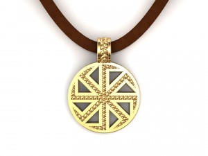 kolovrat kolyadnik ladinets slavic pendant amulet 3D प्रिंट मॉडल