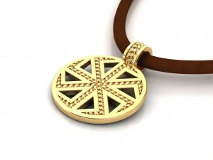 kolovrat kolyadnik ladinets slavic pendant amulet 3D Print Model