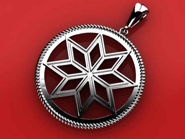 alatyr pendant 3D Model .c4d .max .obj .3ds .fbx .stl .blend 