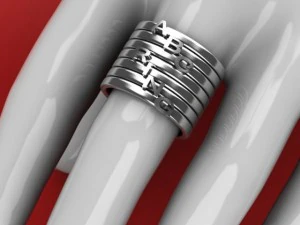 todos los abcrings tama&ntilde;o 17 mm Modelo 3D