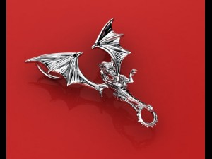 great dragon pendant 3D Принт Модель