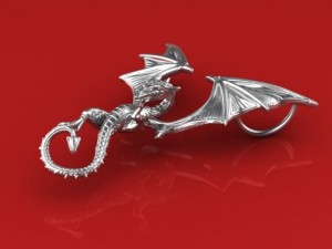 great dragon pendant 3D Принт Модель