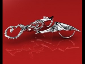 great dragon pendant 3D Принт Модель