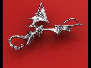 great dragon pendant 3D Принт Модель