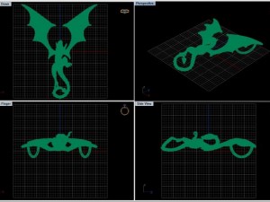 great dragon pendant 3D Принт Модель