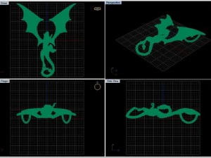 great dragon pendant 3D Print Model