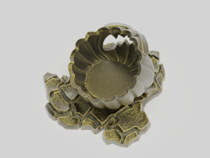 STL CNC Router file 3dprintable Halloween Pumpkin Candlestick 3Dプリントモデル