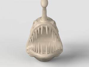 STL CNC Router file 3dprintable Deep Angler Fish 3D Принт Модель