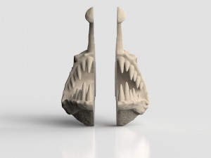 STL CNC Router file 3dprintable Deep Angler Fish 3D Принт Модель