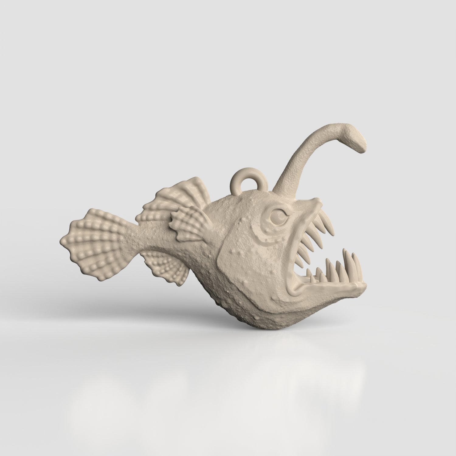 STL CNC Router file 3dprintable Deep Angler Fish 3D Print Model in  Figurines 3DExport