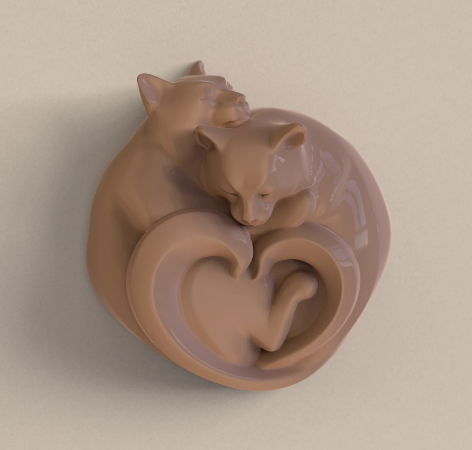 File STL del router CNC Gatti addormentati stampabili in 3D Modello di stampa 3D .c4d .max .obj .3ds .fbx .stl .blend 