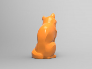 Highly detailed original for 3d print and CNC Fox 3D Print Model