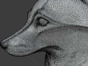 Highly detailed original for 3d print and CNC Fox 3D Print Model